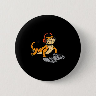 Macaron Rond 5 Cm Dragon barbu jeu vidéo drôle gamer animal hommes