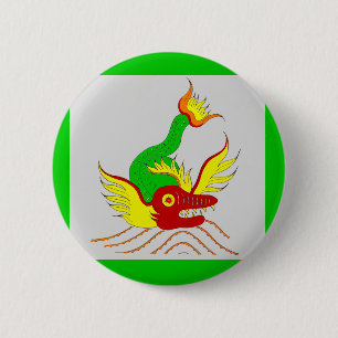 Macaron Rond 5 Cm dragon effrayant