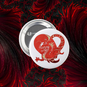 Macaron Rond 5 Cm Dragon Heart Valentine
