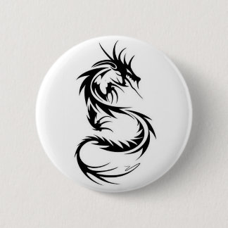 Macaron Rond 5 Cm Dragon noir
