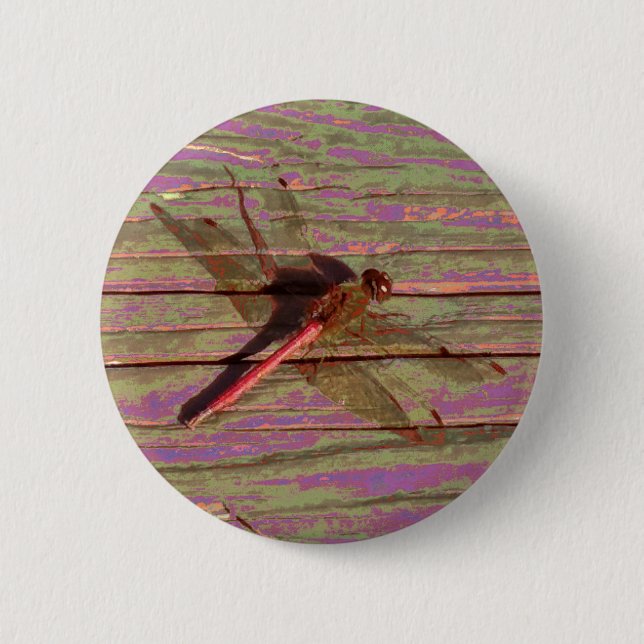 Macaron Rond 5 Cm Dragonfly (Devant)