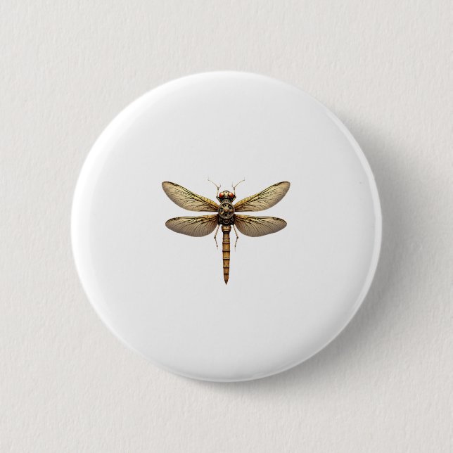 Macaron Rond 5 Cm Dragonfly Animal Art Graphic Dragonfly (Devant)