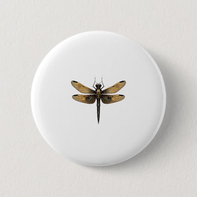 Macaron Rond 5 Cm Dragonfly Animal Art Graphic Dragonfly (1) (Devant)