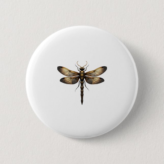 Macaron Rond 5 Cm Dragonfly Animal Art Graphic Dragonfly (4) (Devant)