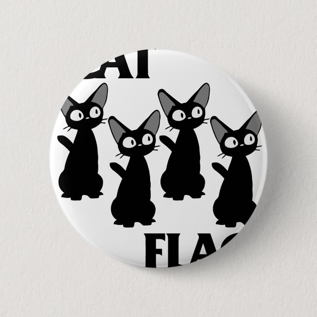 MACARON ROND 5 CM DRAPEAU 2 DE CAT (Devant)