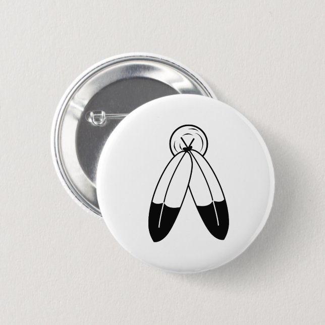 Macaron Rond 5 Cm Drapeau à deux esprits (Devant & derrière)