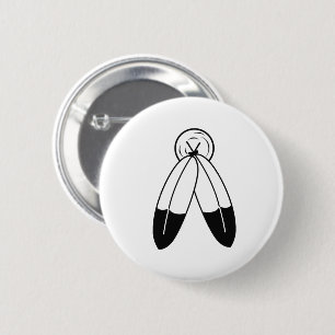 Macaron Rond 5 Cm Drapeau à deux esprits