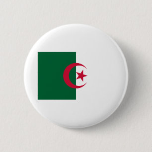 Macaron Rond 5 Cm Drapeau Algérie