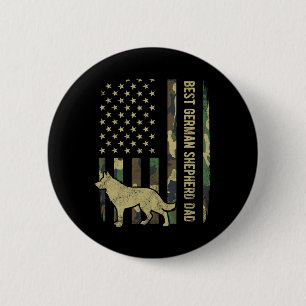 Macaron Rond 5 Cm Drapeau allemand Chien père Camouflage Drapeau amé