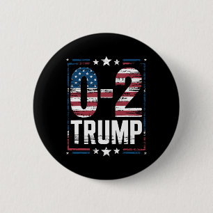 Macaron Rond 5 Cm Drapeau américain 0-2 Trump 2024
