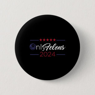 Macaron Rond 5 Cm Drapeau américain 2024 Citation du président Trump