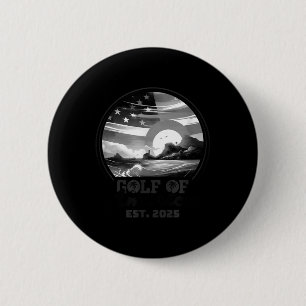 Macaron Rond 5 Cm Drapeau Américain 2025 Golfe Du Mexique