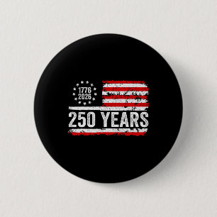 Macaron Rond 5 Cm Drapeau américain 250 ans 1776-2026 250e anniversa