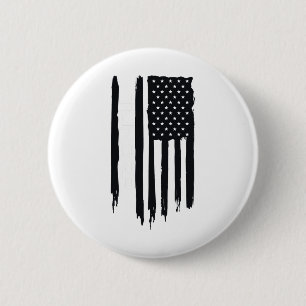 Macaron Rond 5 Cm Drapeau américain de la toundra robuste d'Alaska É