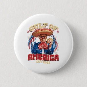 Macaron Rond 5 Cm Drapeau Américain G 2025 Du Golfe Des Etats-Unis E