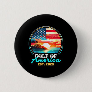 Macaron Rond 5 Cm Drapeau Américain G 2025 Du Golfe Des Etats-Unis E