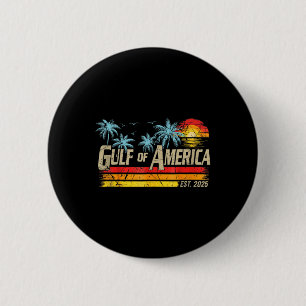 Macaron Rond 5 Cm Drapeau Américain G 2025 Du Golfe Des Etats-Unis E