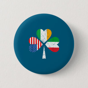 Macaron Rond 5 Cm Drapeau américain irlandais italien Irlande Italie