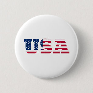 Macaron Rond 5 Cm Drapeau américain patriotique