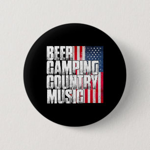 Macaron Rond 5 Cm Drapeau américain patriotique musique country camp