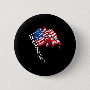Macaron Rond 5 Cm Drapeau américain patriotique Usa - liberté - fier