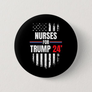 Macaron Rond 5 Cm Drapeau américain Trump 2024