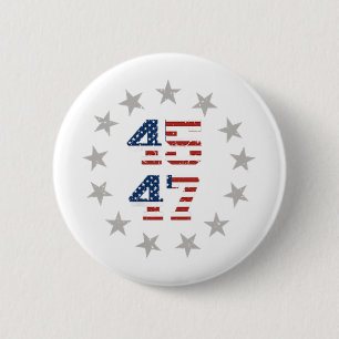 Macaron Rond 5 Cm Drapeau américain Trump Daddy retour