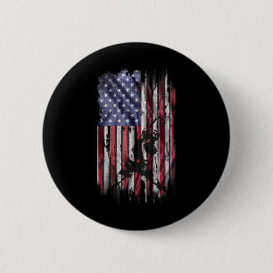 Macaron Rond 5 Cm Drapeau américain vintage des États-Unis Meilleur