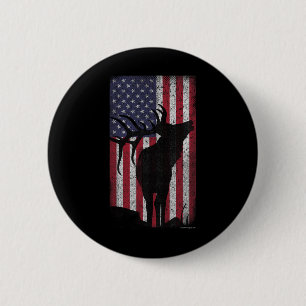 Macaron Rond 5 Cm Drapeau - American Retro