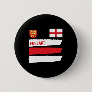 Macaron Rond 5 Cm Drapeau Angleterre Footbll Anglais Supporter Homme