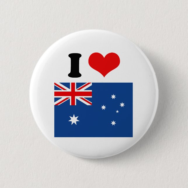 Macaron Rond 5 Cm Drapeau australien (Devant)