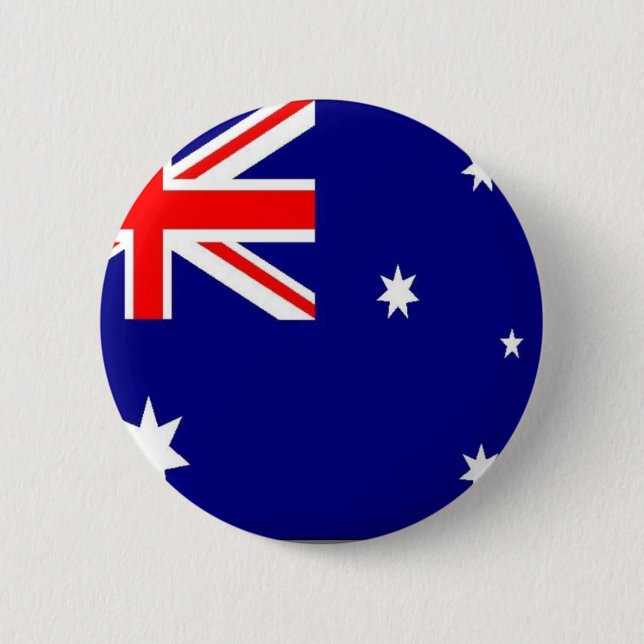 Macaron Rond 5 Cm Drapeau australien (Devant)
