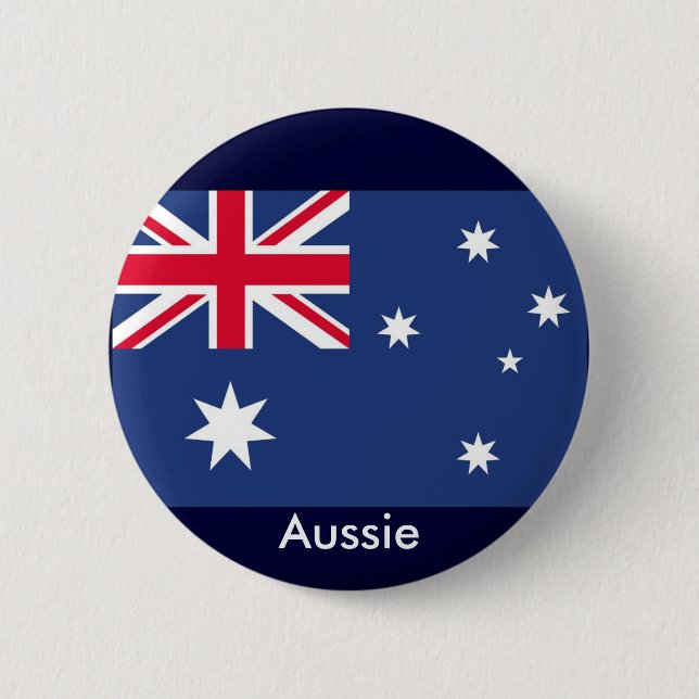 Macaron Rond 5 Cm Drapeau australien (Devant)