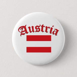 Macaron Rond 5 Cm Drapeau autrichien