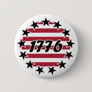 Macaron Rond 5 Cm Drapeau Betsy Ross 13 étoiles Drapeau américain 17