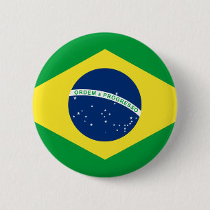 Macaron Rond 5 Cm drapeau brésilien