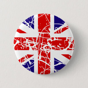 Macaron Rond 5 Cm Drapeau BRITANNIQUE