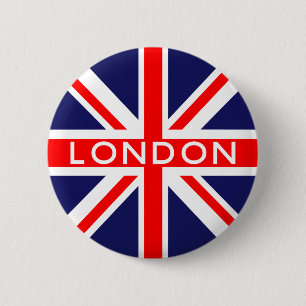 Macaron Rond 5 Cm Drapeau britannique Londres