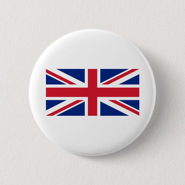 Macaron Rond 5 Cm Drapeau britannique Union Jack (Devant)