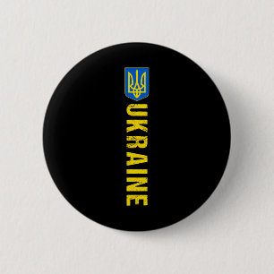Macaron Rond 5 Cm Drapeau Cadeau Ukraine Ukraini Kiev Ukrainien Ukra