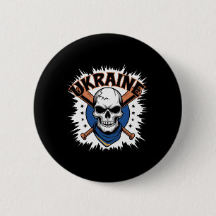 Macaron Rond 5 Cm Drapeau Cadeau Ukraine Ukraini Kiev Ukrainien Ukra
