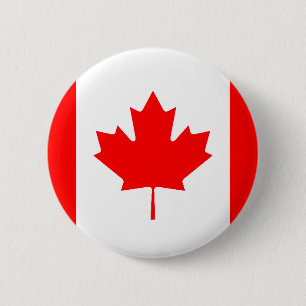 Macaron Rond 5 Cm Drapeau canadien