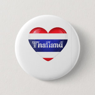 Macaron Rond 5 Cm Drapeau cardiaque en Thaïlande