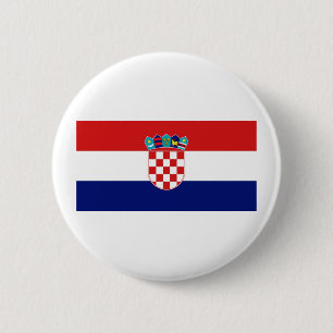 Macaron Rond 5 Cm Drapeau Croatie