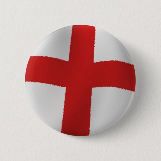 Macaron Rond 5 Cm Drapeau d'Angleterre (Devant)