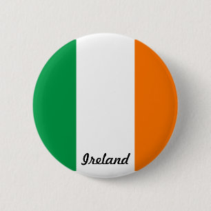 Macaron Rond 5 Cm Drapeau de bouton de l'Irlande