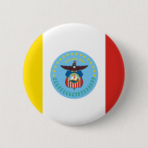 Macaron Rond 5 Cm Drapeau de Columbus, Bouton Ohio