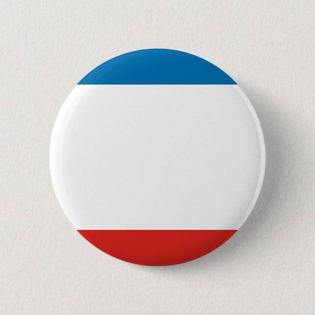 Macaron Rond 5 Cm Drapeau de Crimée (Devant)