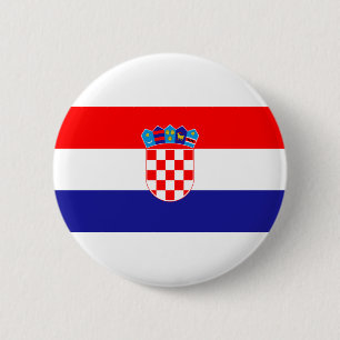 Macaron Rond 5 Cm Drapeau de Croatie