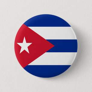 Macaron Rond 5 Cm Drapeau de Cuba